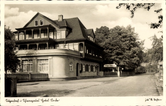 Ak Sitzendorf in Thüringen, Hotel zur Linde