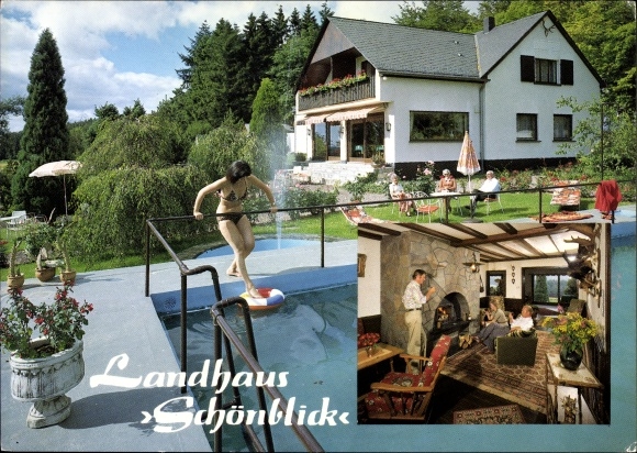 Ansichtkaart Ulmen Höchstberg in de Eifel, Landhaus Schönblick