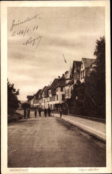 Postcard Grünstadt in der Pfalz, Bitzenstrasse