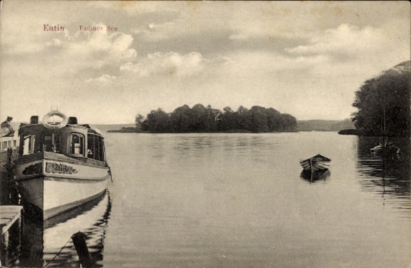 Ak Eutin in Ostholstein, Eutiner See, Schiff