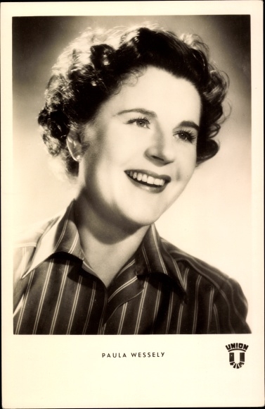 Ak Schauspielerin Paula Wessely, Union Film, Portrait
