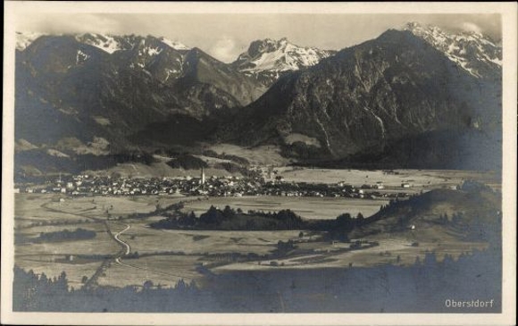 10 old PCs Oberstdorf and surroundings, various views