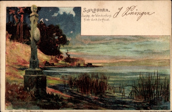 Przystanek pod światło KP Berlin Wilmersdorf Grunewald Schildhorn, Jaczko, książę wendyjski, Havel