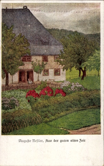 Ak Altkötzschenbroda Radebeul Sachsen, Vorderseite einer Postkarte mit einem Bild eines Hauses...