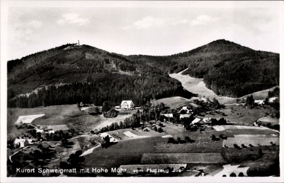 Postcard Schweigmatt Raitbach Schopfheim in Baden, aerial photograph