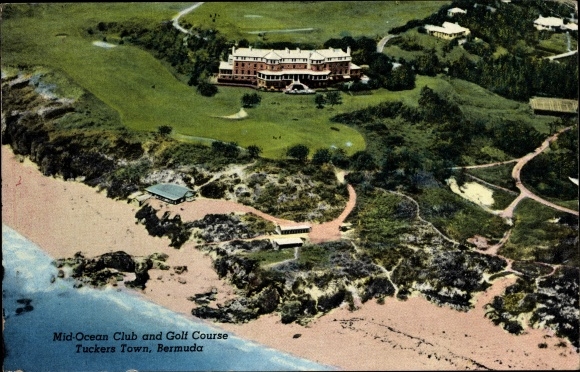 Postcard Tucker's Town Bermuda, Mid Ocean Club, Golf Course