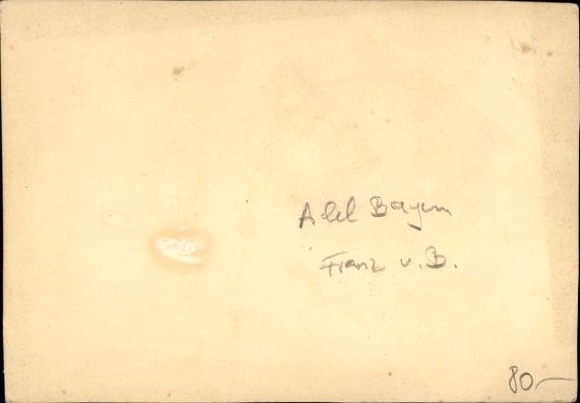 Photo Franz von Bayern, portrait in uniform, autograph