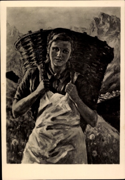 Artysta KP Pirlo, Sieghilde, wystawa RAD Art Show 1944 Praga, letnia praca w górach Tyrolu