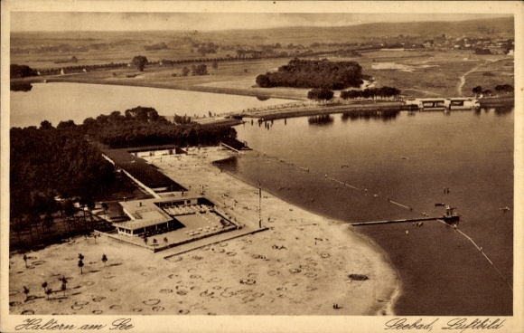 Ak Haltern am See Westfalen, Fliegeraufnahme