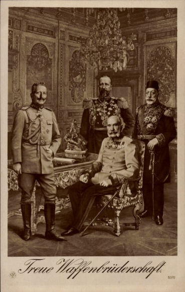 PCs of Kaiser Wilhelm II, Kaiser Franz Joseph I, Ferdinand I of Bulgaria, Sultan Mehmed V