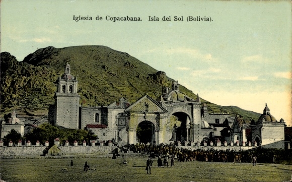 Ak Copacabana Bolivia, kerk