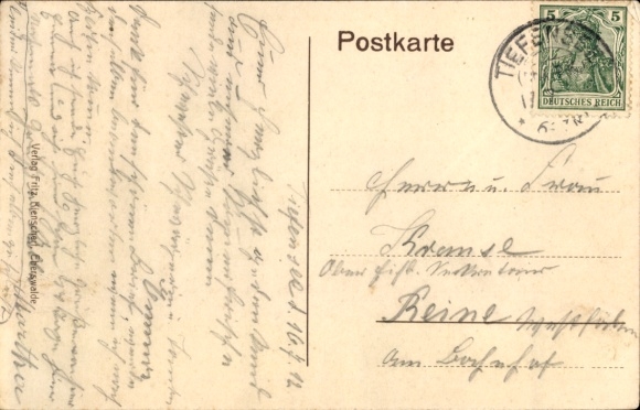Postcard Tiefensee Werneuchen in der Mark, Gamensee in Blumental