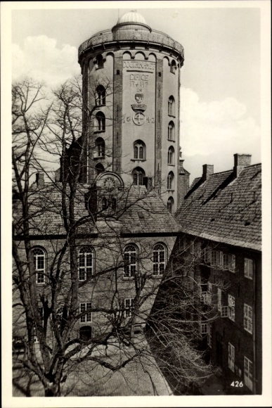 KP København Kopenhaga Dania, Rundetårn, Regensgården, King's College, budynek s, 1623, 1642