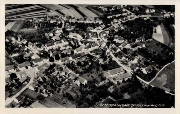 Ak Böhringen Radolfzell am Bodensee, luchtfoto