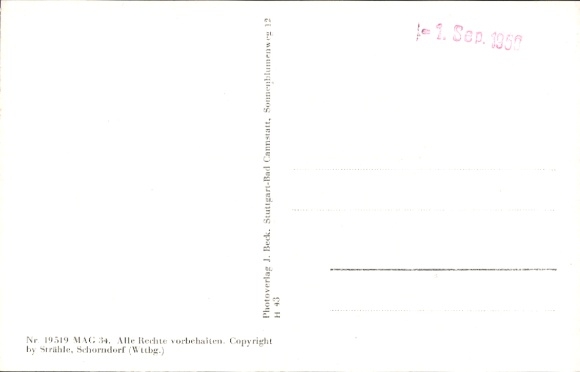 Postcard Dossenheim on the Bergstraße Baden, aerial photograph