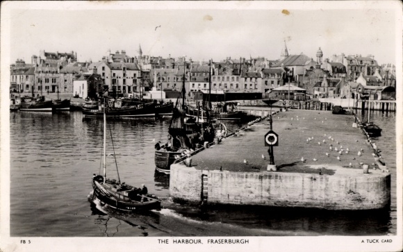 Postcard Fraserburgh Aberdeenshire Scotland, port, city