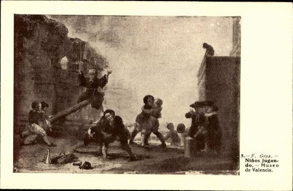 12 alte Ak Goya en Valencia, Zeichnungen, diverse Ansichten  