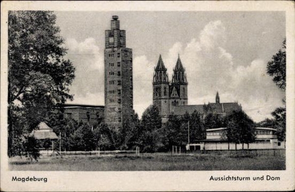 50 Ak Magdeburg Elbe, diverse Ansichten, kleinformatig