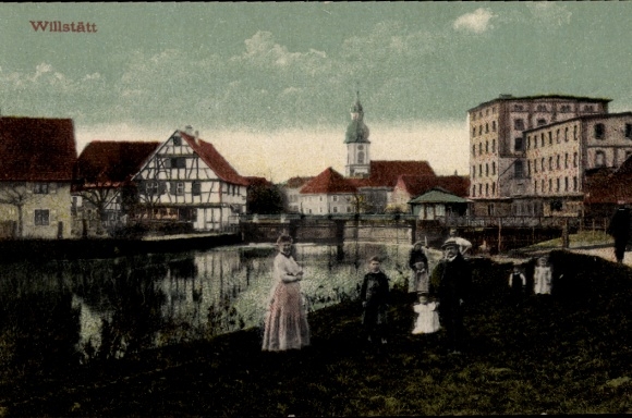 Postcard Willstätt in Baden, partial view