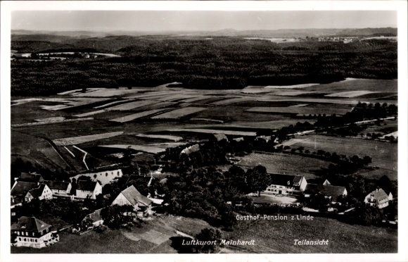 Postcard Mainhardt in Württemberg, aerial photograph