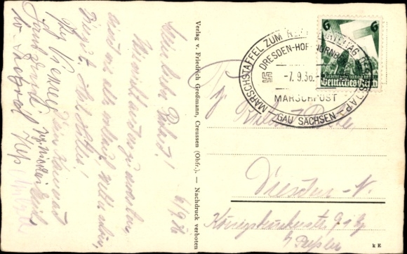 Postcard Creußen in Upper Franconia, cityscape