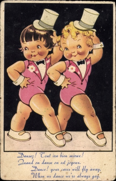 Postcard Dansez, Everything is getting much better. When we dance we are happy