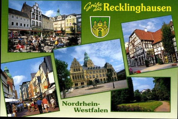 11 alte Ak Recklinghausen in Westfalen, diverse Ansichten