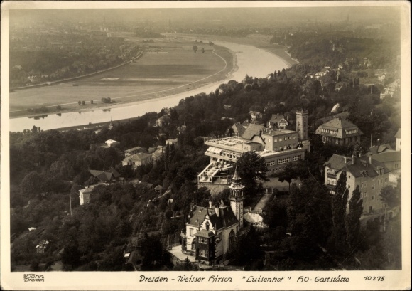 PC Dresden Weißer Hirsch, Luisenhof, aerial photograph, Walter Hahn 10275