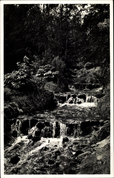 Foto Polczyn Zdrój Bad Polzin Pommern, Wasserfall