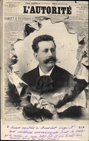 Zeitungs Postcard L&#39;Autorite, Paul Adolphe Marie Prosper Granier de Cassagnac