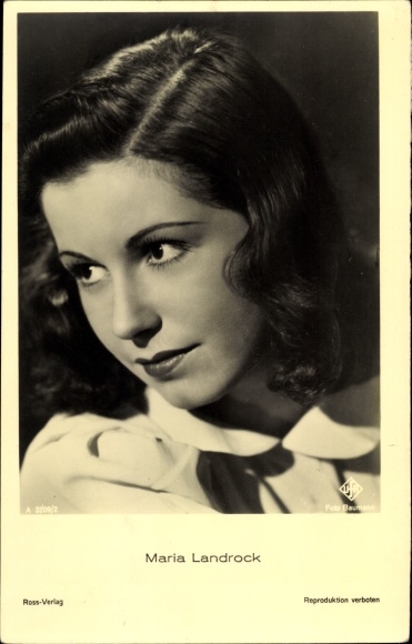 Ak Schauspielerin Maria Landrock, Portrait, UFA Film, Ross A 3209 2