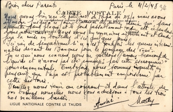 Artist Postcard Poulbot, Francisque, You&#39;re afraid of spiders, Kinder, Baby