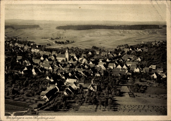 Ak Empfingen in het Zwarte Woud, luchtfoto