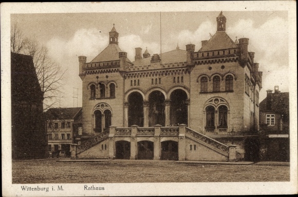 PC Wittenburg in Mecklenburg, town hall