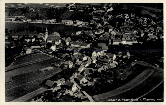 Postcard Laaber in the Upper Palatinate, aerial photograph
