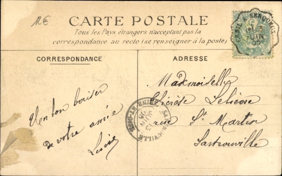 Postcard Gournay en Bray Seine Maritime, Le Gouffre