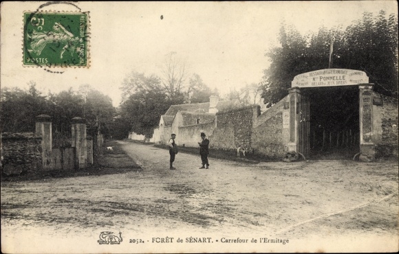 Ak Forêt de Sénart Essonne, Carrefour de l'Ermitage