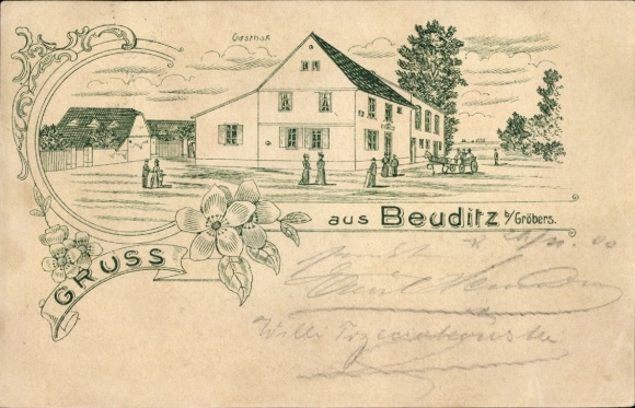 Chromo-Litho Beuditz Großkugel in Saalekreis, guesthouse