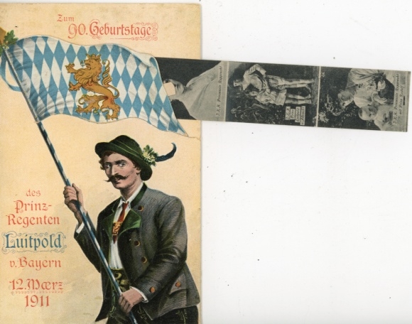 Leporello PC for the 90th birthday of Prince Regent Luitpold of Bavaria, 12 March 1911