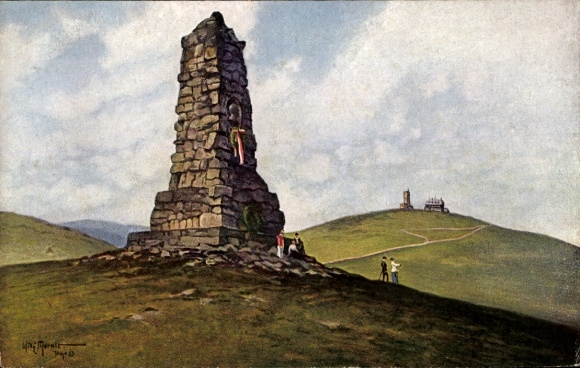 Artist Postcard Moralt, W., Feldberg in the Black Forest, Bismarck Monument