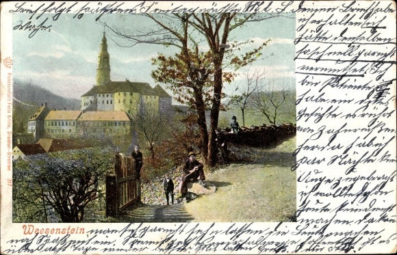 Ak Weesenstein Müglitztal in Saksen, kasteel