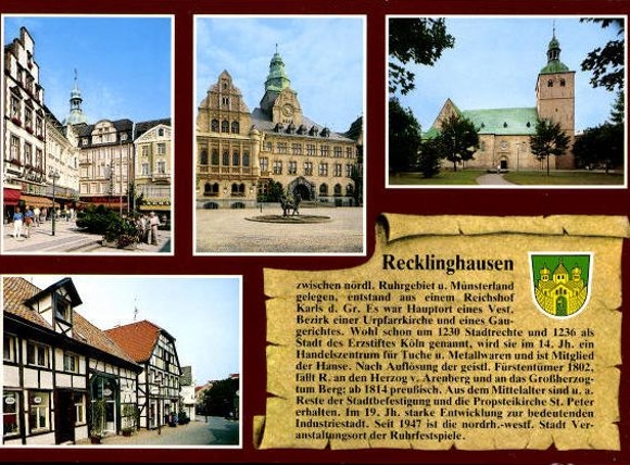 11 alte Ak Recklinghausen in Westfalen, diverse Ansichten