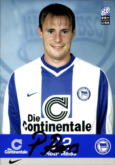 Autogrammkarte Fußballer Piotr Reiss, Hertha BSC, Autogramm