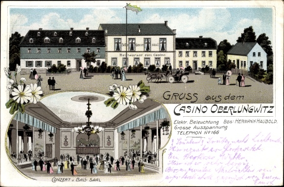 Ak Oberlungwitz in Sachsen, Casino, Konzert- und Ball-Saal