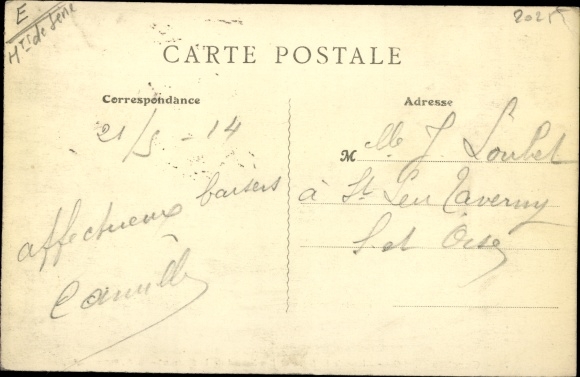Postcard Garches Hauts-de-Seine, Place de la Gare and Boulevard de la Station