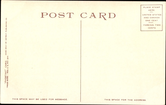 Postcard Portland Beach Maine USA, the Wadsworth-Longfellow home