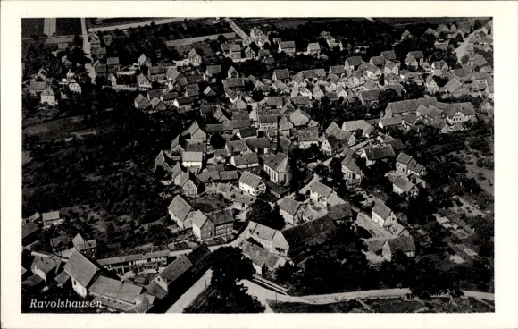 Postcard Ravolzhausen Neuberg in Hesse, aerial photograph