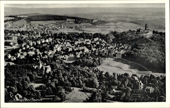 Ak Königstein im Taunus, Fliegeraufnahme