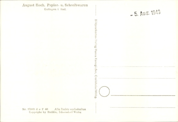 Postcard Eutingen an der Enz Pforzheim Baden Württemberg, aerial photograph