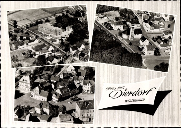 PC Dierdorf in the Westerwald, aerial view